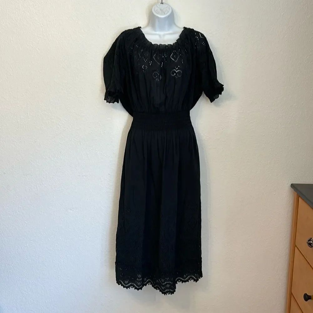 Sea New York Off Shoulder Eyelet Dress Size 0